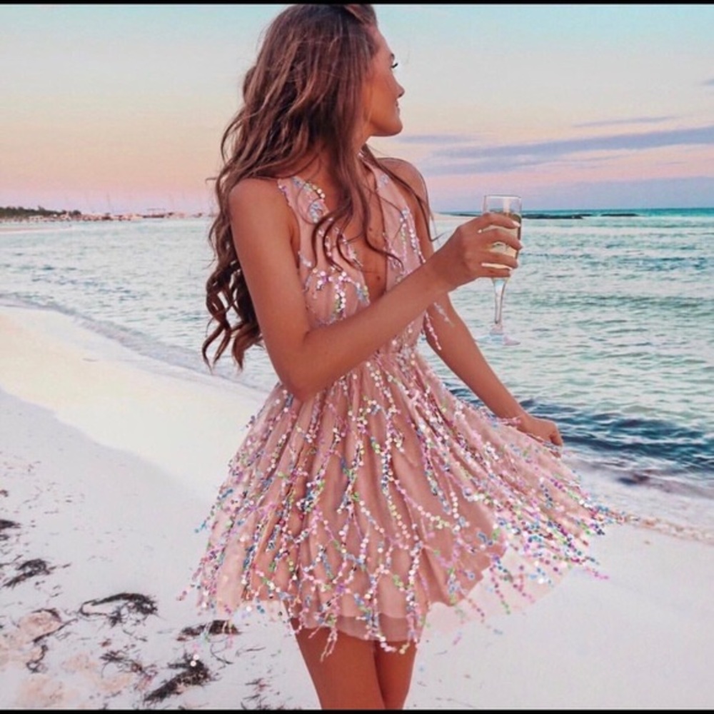 Hello Molly Try Your Luck Dress in Pink